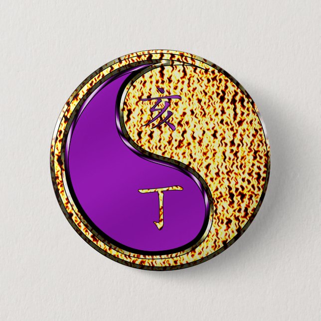 Fire Boar 6 Cm Round Badge (Front)