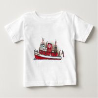 Fire Boat Baby T-Shirt