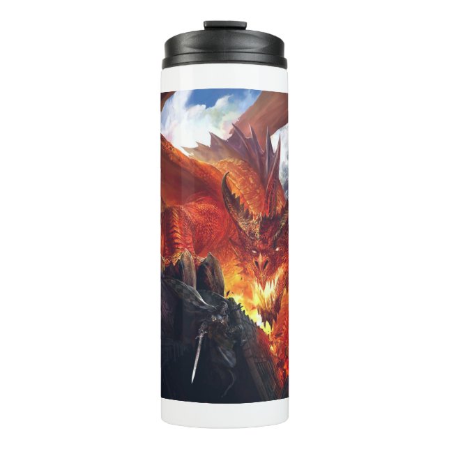 Fire Breathing Dragon Fantasy Thermal Tumbler (Front)
