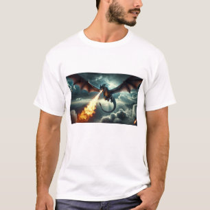 Fire-Breathing Dragon Graphic Tee