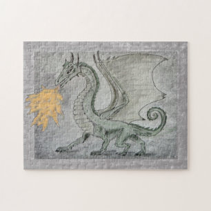 Fire Breathing Dragon Jigsaw Puzzle