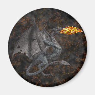 Fire-Breathing Dragon Magnet