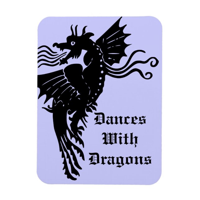 Fire Breathing Dragon Magnet (Vertical)