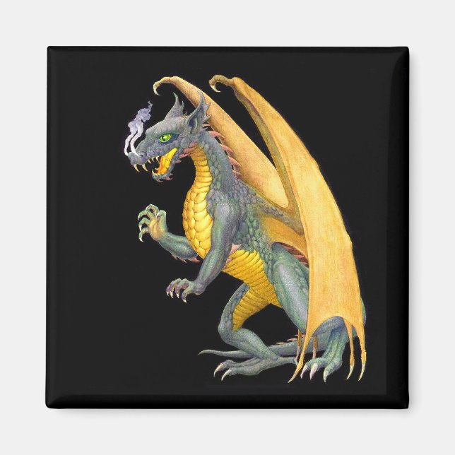 Fire Breathing Dragon Magnet (Front)