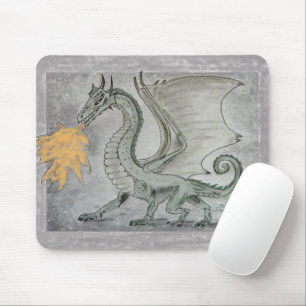 Fire Breathing Dragon Mouse Mat