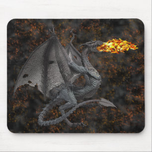 Fire-Breathing Dragon Mouse Mat