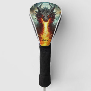 Fire Breathing Dragon Personalised Golf Head Cover