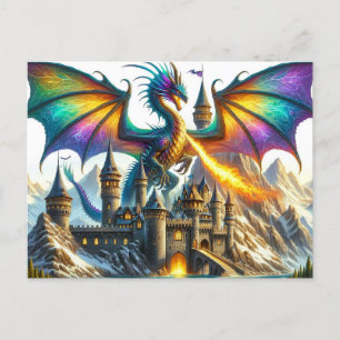 Fire breathing Dragon Postcard
