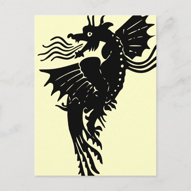 Fire Breathing Dragon Postcard (Front)