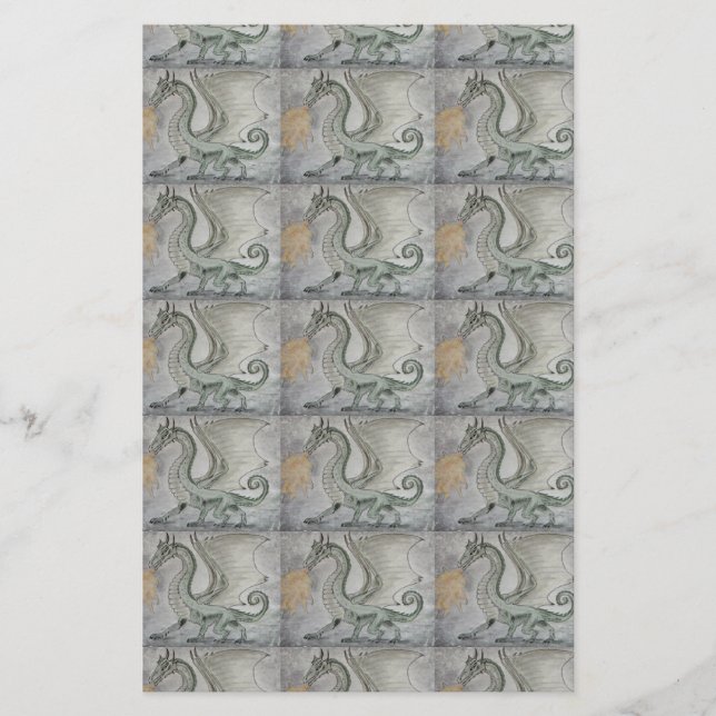 Fire Breathing Dragon Stationery (Front)