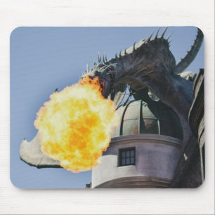 Fire Breathing Dragon Statue Mouse Mat