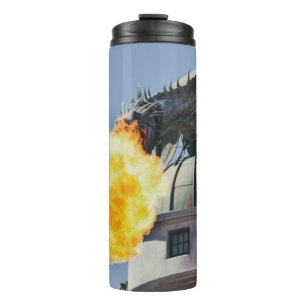 Fire Breathing Dragon Statue Thermal Tumbler