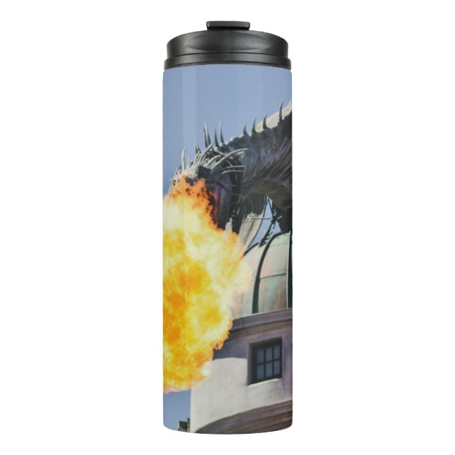 Fire Breathing Dragon Statue Thermal Tumbler (Front)