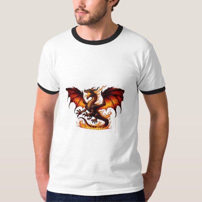 Fire breathing Dragon T-shirt (Front)