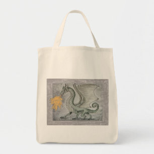 Fire Breathing Dragon Tote Bag