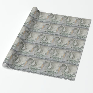 Fire Breathing Dragon Wrapping Paper