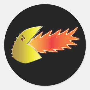 Fire-Breathing Head Stickers