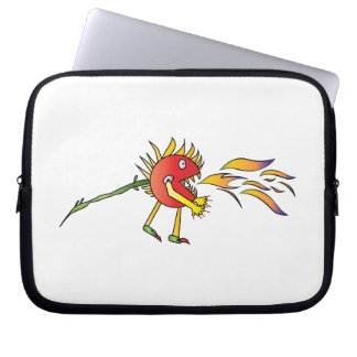 Fire breathing laptop sleeve