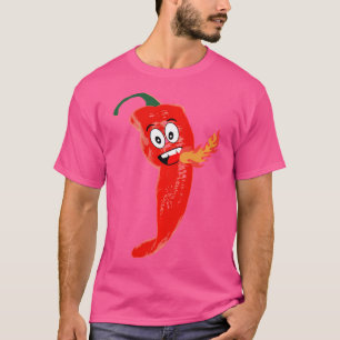 Fire Breathing Red Hot Roasted Chilli Pepper T-Shirt