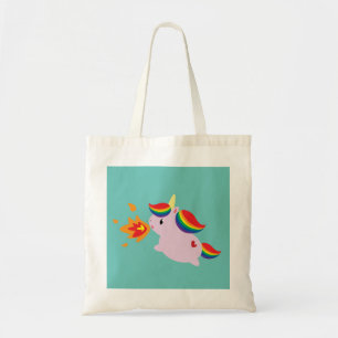 Fire-Breathing Unicorn Tote Bag