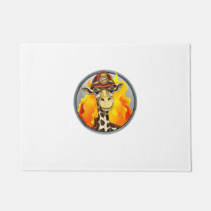 Fire Brigade Giraffe  Doormat