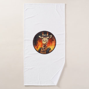 Fire Brigade Giraffes Bath Towel