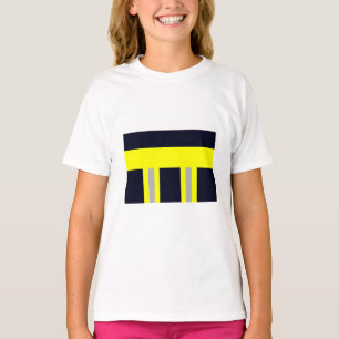 fire brigade symbol uniform blue T-shirt