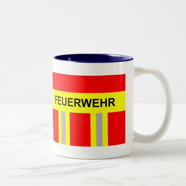 fire brigade symbol uniform red two-color cup (Right)