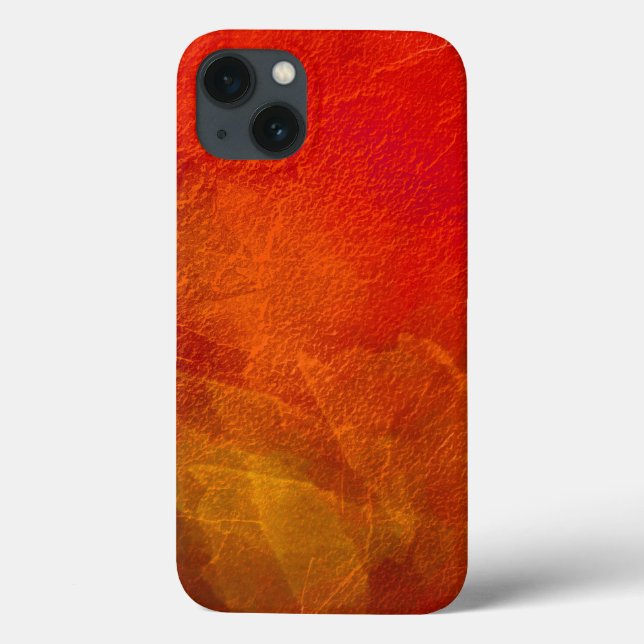 Fire - Bright Orange Red Yellow Abstract Art Case-Mate iPhone Case (Back)
