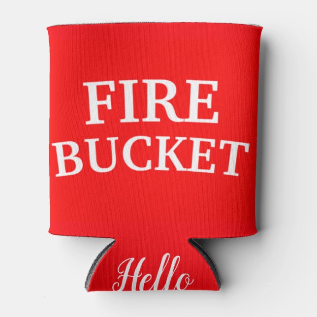 FIRE BUCKET  CAN COOLER (Front)