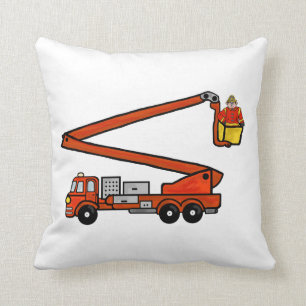 Fire Bucket Truck Pillow   Customise It!