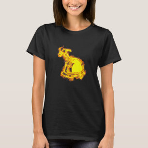 Fire Builder Helmet And Hammer Flames Construction T-Shirt