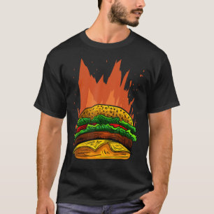 Fire Burger I Cheeseburger I Burger T-Shirt