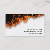 Fire! Business Card (Back)