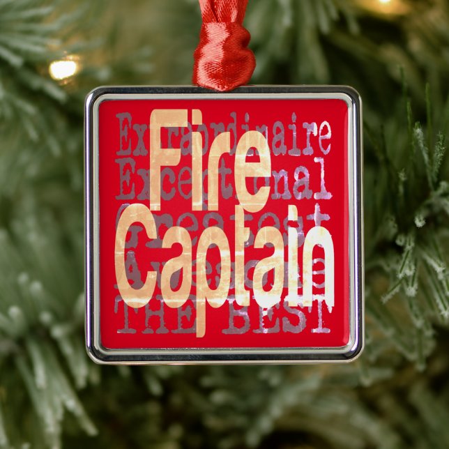 Fire Captain Extraordinaire Metal Tree Decoration (Tree)