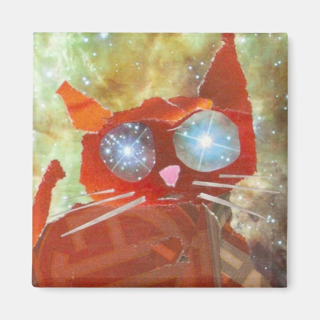 Fire Cat Magnet (Front)