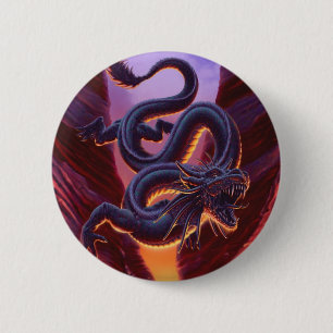 "Fire Cavern" 6 Cm Round Badge