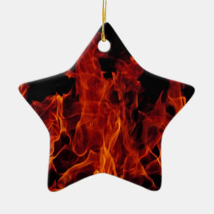 Fire Ceramic Tree Decoration