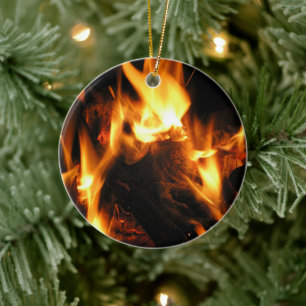 Fire Ceramic Tree Decoration