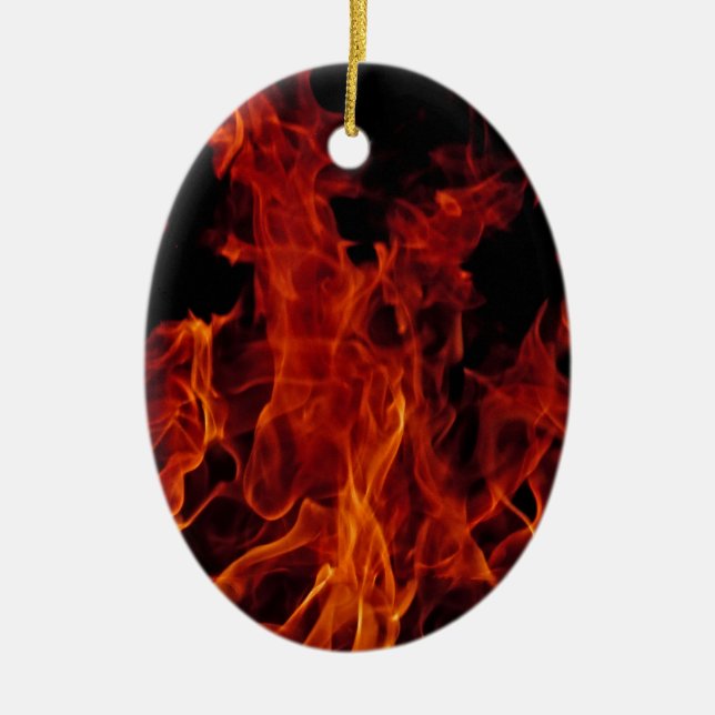 Fire Ceramic Tree Decoration (Front)