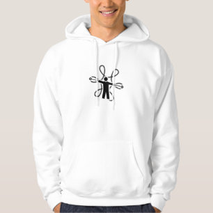 Fire Chain Poi Spinner Flower Hoodie