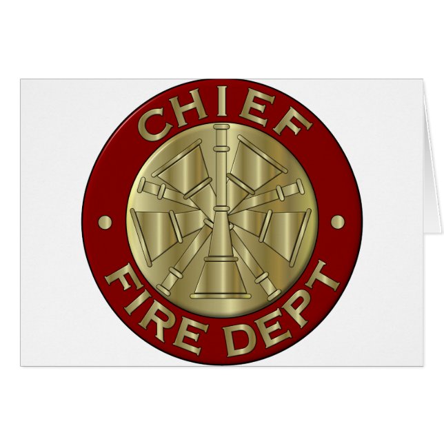 Fire Chief card... (Front Horizontal)