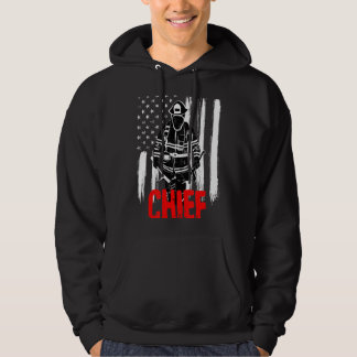 Fire Chief Firefighter Shirt - Fireman with Flag