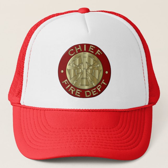 Fire Chief hat.... Trucker Hat (Front)