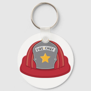 Fire Chief Helmet Key Ring