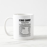 Fire Chief Nutritional Facts 11oz Mug
