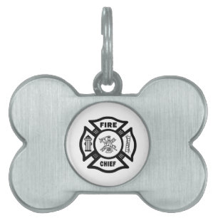 Fire Chief Pet ID Tag