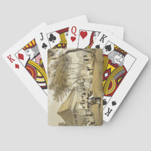 Fire Company's House and Engine, Yokuhama, from 'N Playing Cards