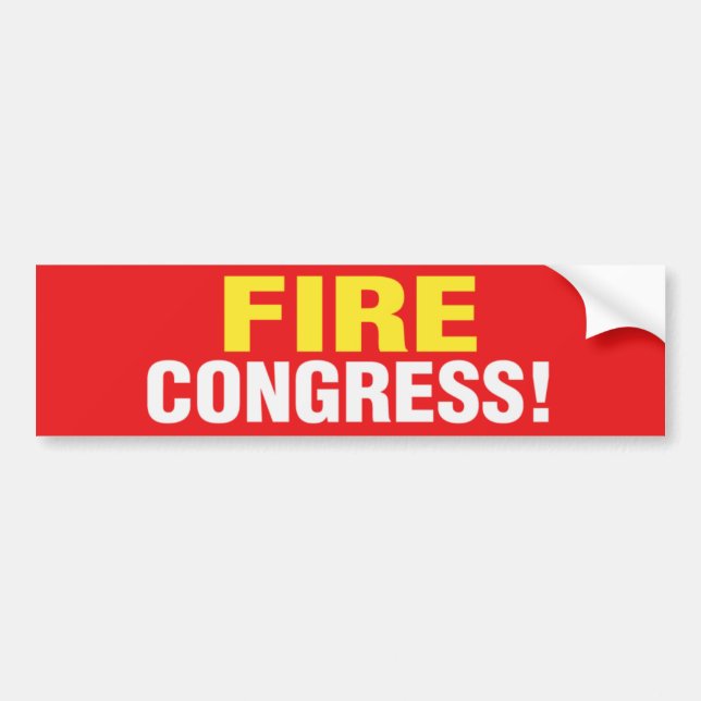 Fire Congress! Bumper Sticker (Front)