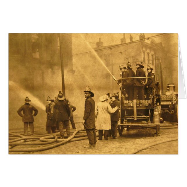 Fire Crew in Action - Vintage (Front Horizontal)
